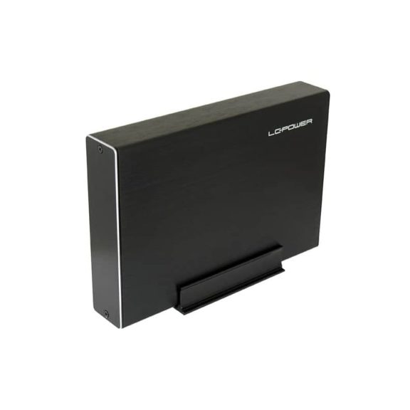 LC-Power LC-35U3-Becrux külső 3,5"-os HDD ház, USB 3.0, alumínium, fekete