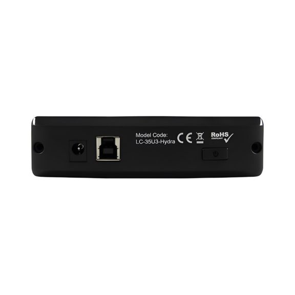 LC-Power LC-35U3-Hydra külső 3,5"-os HDD ház, USB 3.0, alumínium, fekete