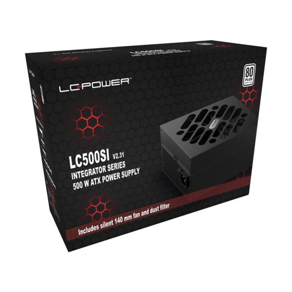 LC-Power LC500SI V2.31 tápegység 500W, 140 mm ventilátorral