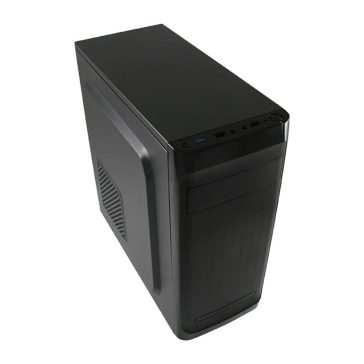 LC-Power 7034B fekete ATX irodai számítógépház oldalsó szellőzőnyílással