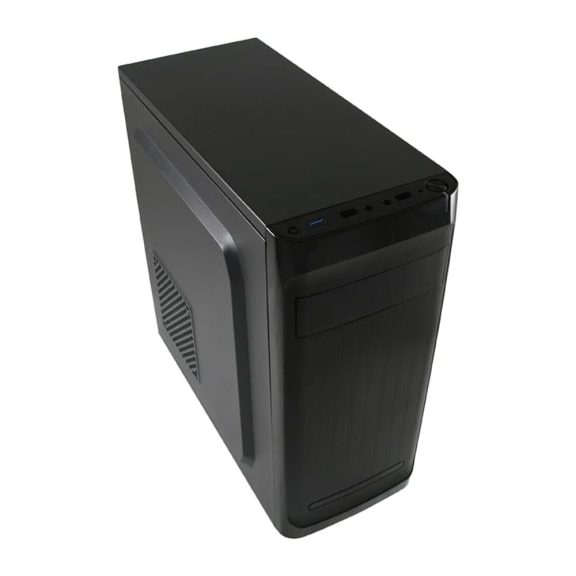 LC-Power 7034B fekete ATX irodai számítógépház oldalsó szellőzőnyílással