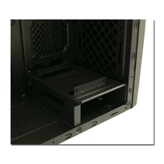 LC-Power 7034B fekete ATX irodai számítógépház oldalsó szellőzőnyílással