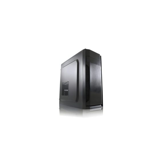 LC-Power 7036B fekete irodai számítógépház USB 3.2 és HD Audio csatlakozókkal