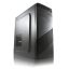 LC-Power 7037B fekete ATX miditorony ház elölnézet