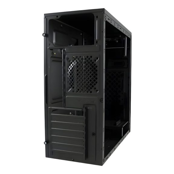 LC-Power 7037B fekete ATX miditorony ház elölnézet