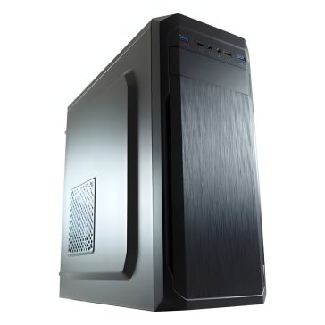 LC-Power 7039B fekete ATX irodai számítógépház 4 USB-porttal