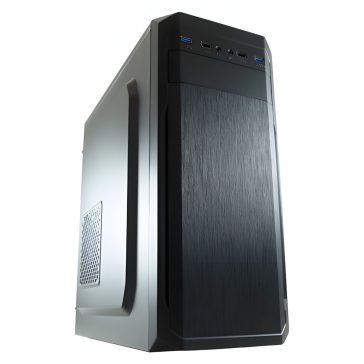 LC-Power 7039B fekete ATX irodai számítógépház 4 USB-porttal