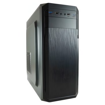 LC-Power 7039B fekete ATX irodai számítógépház 4 USB-porttal