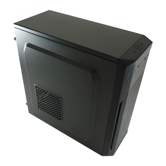 LC-Power 7039B fekete ATX irodai számítógépház 4 USB-porttal