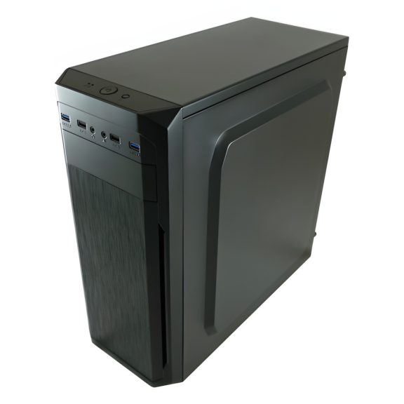 LC-Power 7039B fekete ATX irodai számítógépház 4 USB-porttal