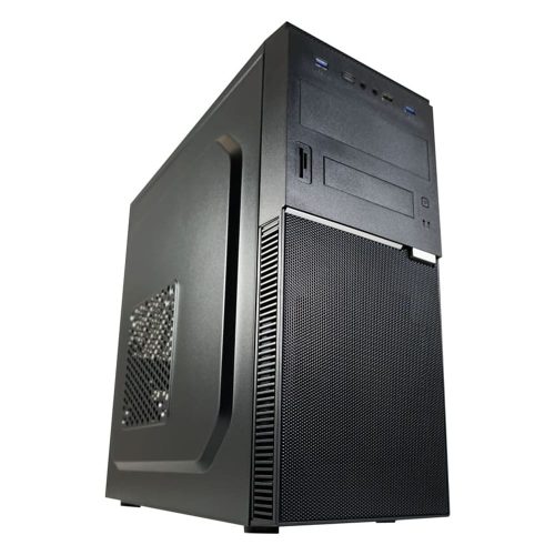 LC-Power 7041B fekete midi toronyház hálós előlap kialakítással