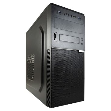 LC-Power 7041B fekete midi toronyház hálós előlap kialakítással