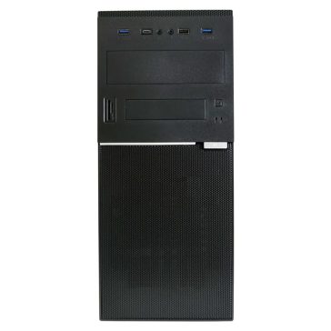 LC-Power 7041B fekete midi toronyház hálós előlap kialakítással