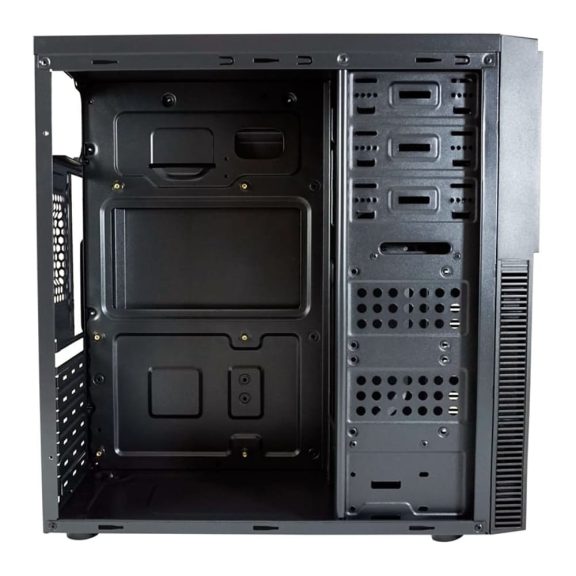 LC-Power 7041B fekete midi toronyház hálós előlap kialakítással