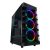 LC-Power Gaming 709B Solar_System_X fekete számítógépház ARGB ventilátorokkal