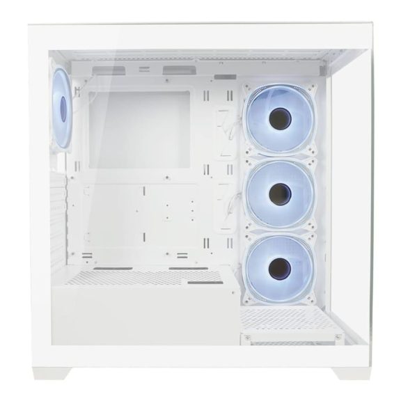 LC-Power Gaming 715W Seamless_Pale_X fehér számítógépház 4 ventilátorral