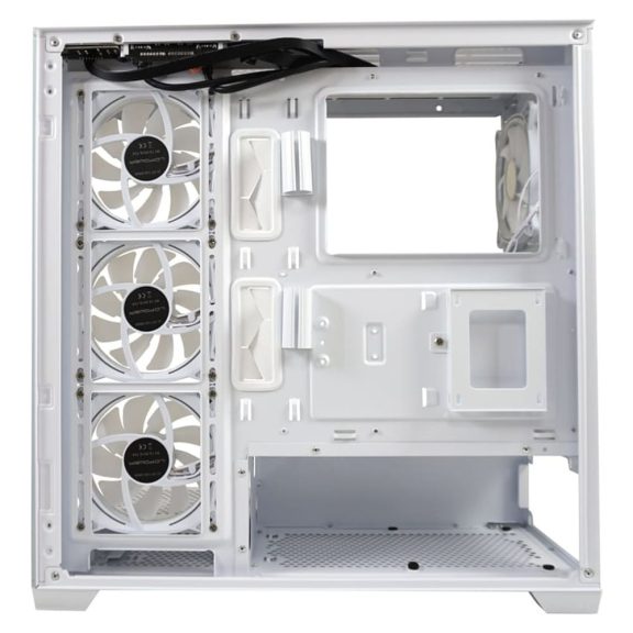LC-Power Gaming 715W Seamless_Pale_X fehér számítógépház 4 ventilátorral
