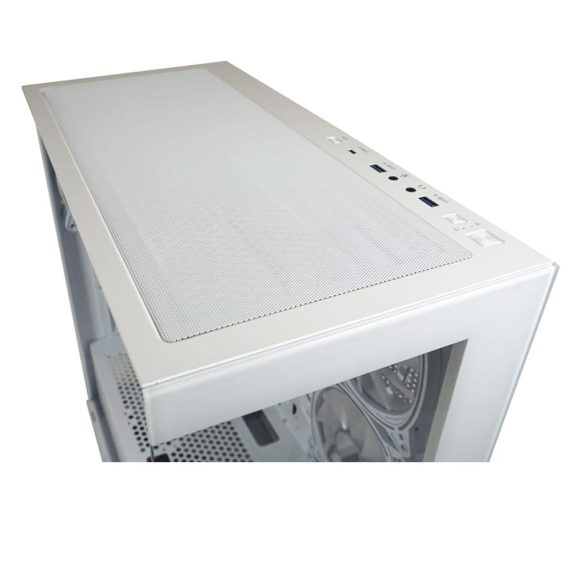 LC-Power Gaming 715W Seamless_Pale_X fehér számítógépház 4 ventilátorral