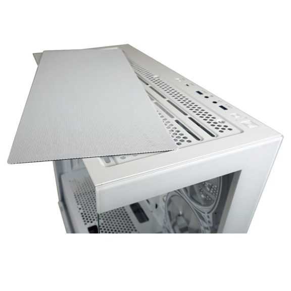 LC-Power Gaming 715W Seamless_Pale_X fehér számítógépház 4 ventilátorral