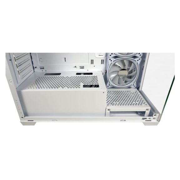 LC-Power Gaming 715W Seamless_Pale_X fehér számítógépház 4 ventilátorral