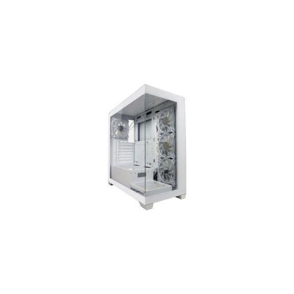 LC-Power Gaming 715W Seamless_Pale_X fehér számítógépház 4 ventilátorral