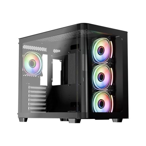LC-Power Gaming 8001B Pro-Storm Dark ATX miditorony számítógépház, fekete - LC-8001B-ON