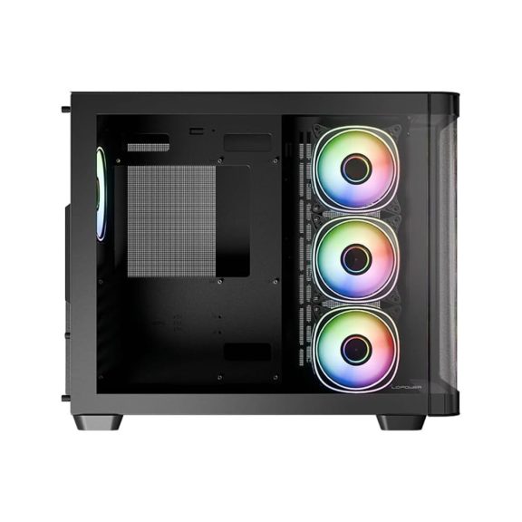 LC-Power Gaming 8001B Pro-Storm Dark ATX miditorony számítógépház, fekete - LC-8001B-ON