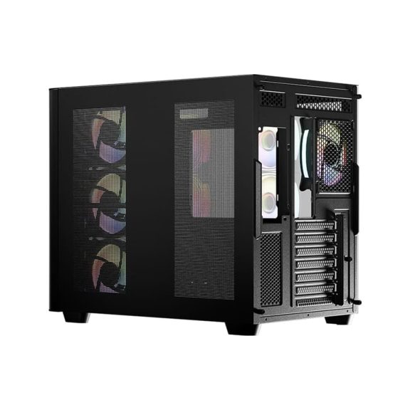 LC-Power Gaming 8001B Pro-Storm Dark ATX miditorony számítógépház, fekete - LC-8001B-ON