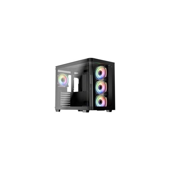 LC-Power Gaming 8001B Pro-Storm Dark ATX miditorony számítógépház, fekete - LC-8001B-ON