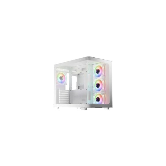 LC-Power Gaming 8001W Pro Storm Light ATX miditorony számítógépház, fehér - LC-8001W-ON