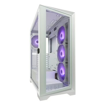 LC-Power Gaming 806W Crosswind_X fehér számítógépház edzett üveg oldallappal és ARGB világítással