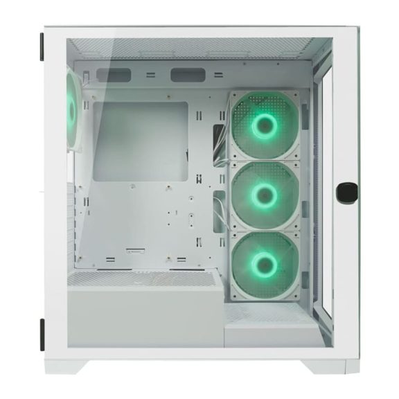 LC-Power Gaming 806W Crosswind_X fehér számítógépház edzett üveg oldallappal és ARGB világítással