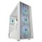 LC-Power Gaming 810W - Bright_Crawler_X ATX miditorony számítógépház, fehér - LC-810W-ON