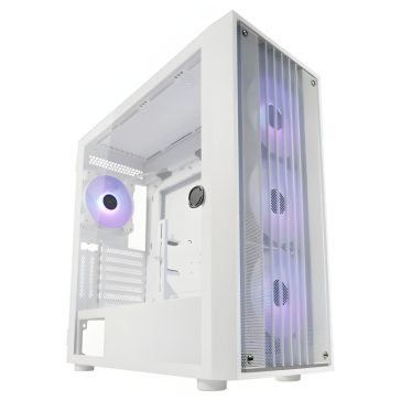   LC-Power Gaming 810W - Bright_Crawler_X ATX miditorony számítógépház, fehér - LC-810W-ON