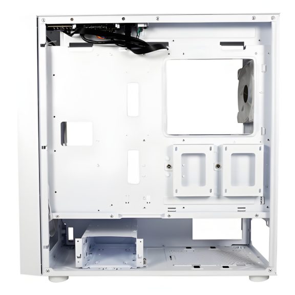 LC-Power Gaming 810W - Bright_Crawler_X ATX miditorony számítógépház, fehér - LC-810W-ON