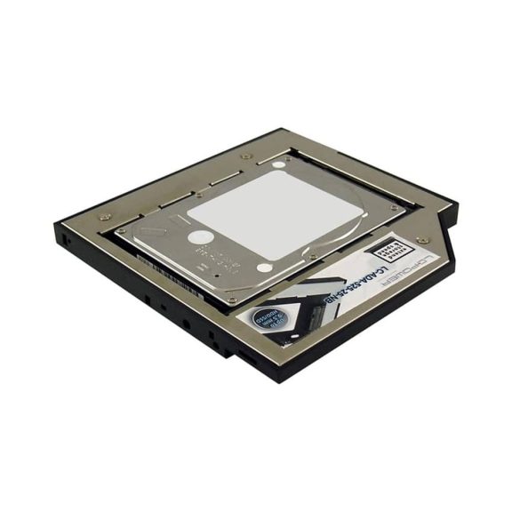 LC-Power LC-ADA-525-25-NB 2.5" HDD/SSD beépítő adapter notebook optikai meghajtóhelyhez