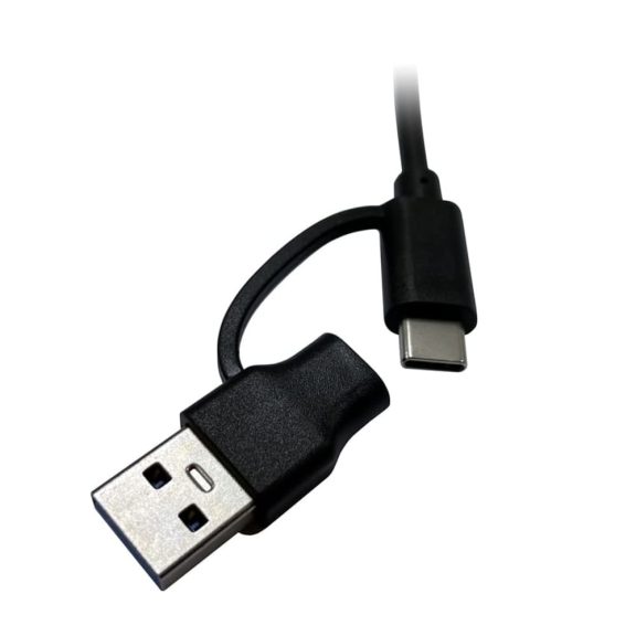 LC-Power LC-ADA-USB-SATA-25 USB 3.2 adapter 2.5" HDD és SSD csatlakoztatásához, fekete színben
