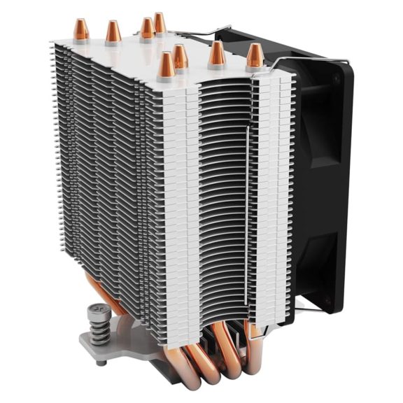 LC-Power LC-CC-95-V2 processzorhűtő, 92 mm-es ventilátorral és 165 W TDP teljesítménnyel, Intel és AMD kompatibilis.