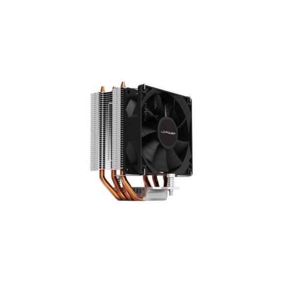 LC-Power LC-CC-95-V2 processzorhűtő, 92 mm-es ventilátorral és 165 W TDP teljesítménnyel, Intel és AMD kompatibilis.