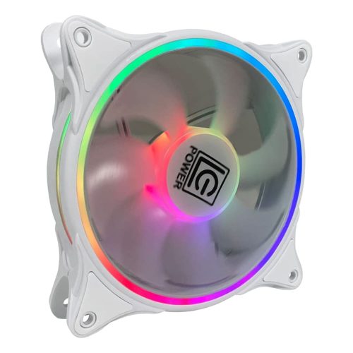 LC-Power LC-CF-120-ARGB-W fehér ARGB házventilátor 24 LED-del