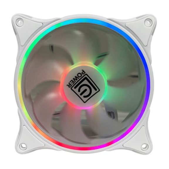 LC-Power LC-CF-120-ARGB-W fehér ARGB házventilátor 24 LED-del