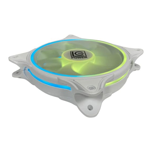 LC-Power LC-CF-120-ARGB-W fehér ARGB házventilátor 24 LED-del