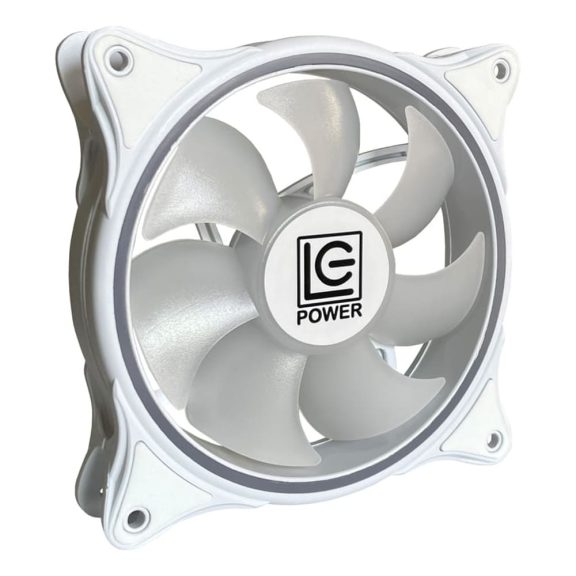 LC-Power LC-CF-120-ARGB-W fehér ARGB házventilátor 24 LED-del