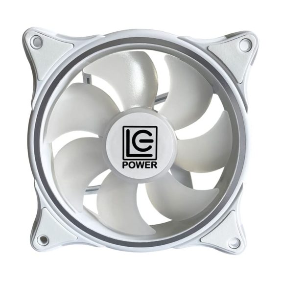 LC-Power LC-CF-120-ARGB-W fehér ARGB házventilátor 24 LED-del