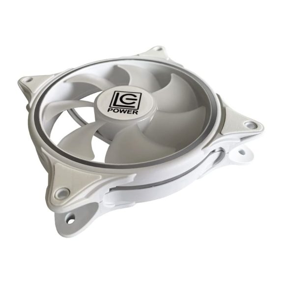 LC-Power LC-CF-120-ARGB-W fehér ARGB házventilátor 24 LED-del