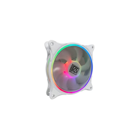 LC-Power LC-CF-120-ARGB-W fehér ARGB házventilátor 24 LED-del