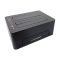 LC-Power LC-DOCK-C-V2 dokkolóállomás, 2x SATA HDD/SSD, USB-C, 5Gb/s, klónozás, fekete