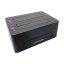 LC-Power LC-DOCK-C-V2 dokkolóállomás, 2x SATA HDD/SSD, USB-C, 5Gb/s, klónozás, fekete