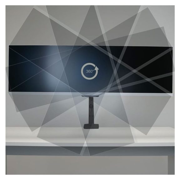 LC-Power LC-EQ-A49B FLEXX asztali monitortartó kar, 17-49", max. 20 kg, fekete