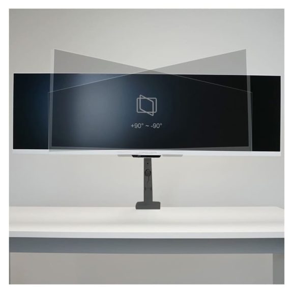 LC-Power LC-EQ-A49B FLEXX asztali monitortartó kar, 17-49", max. 20 kg, fekete